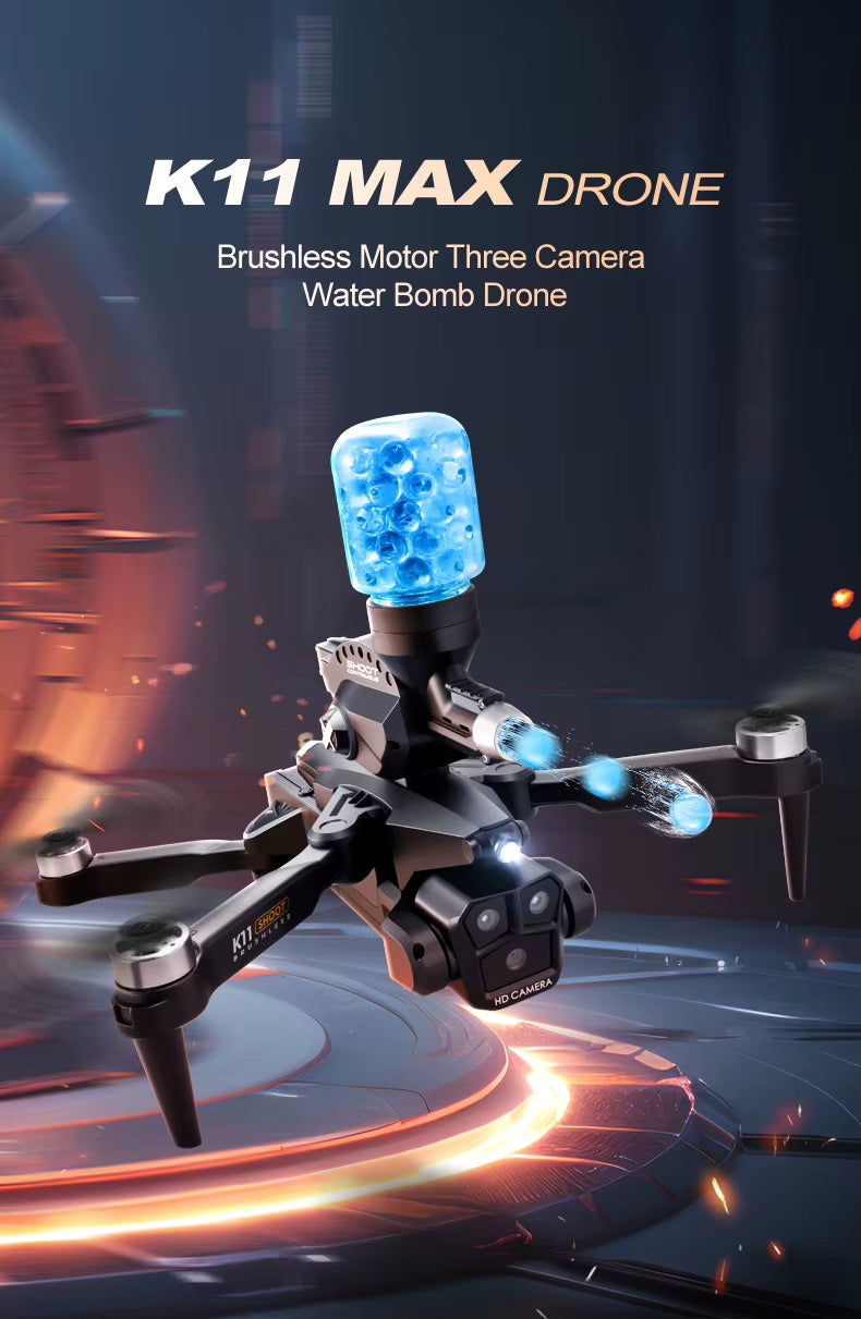 DRON K11 LANZADOR DE BOLAS HIDROGEL ORBEEZ